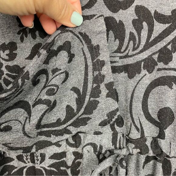 Soma Live Lounge Wear Paisley Adjustable Drawstring Waist Dress Soft Sz L 12-14 - Picture 10 of 15